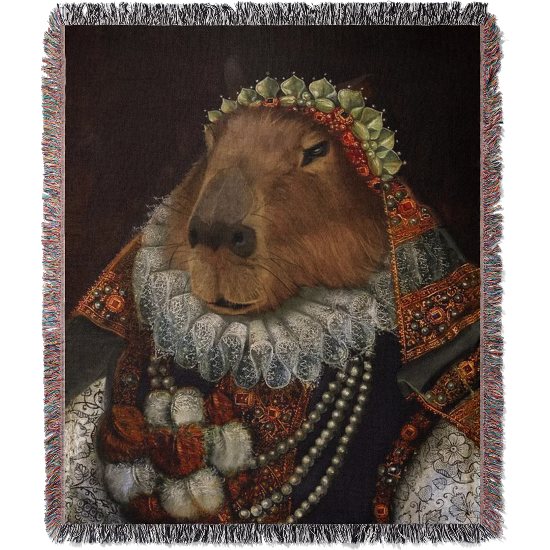 Capybara Woven Blanket Tapestry
