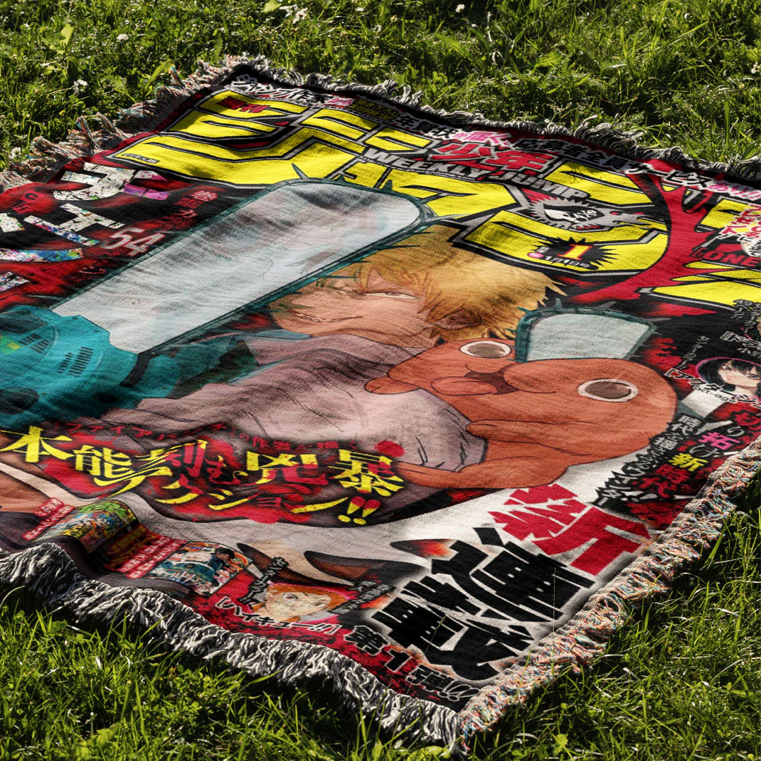 Chainsaw 2 Woven Blanket Tapestry - Image 2