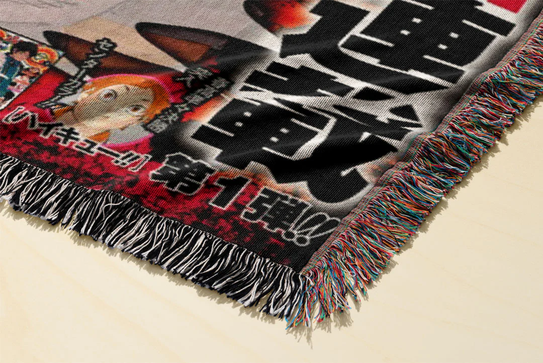 Chainsaw 2 Woven Blanket Tapestry - Image 3