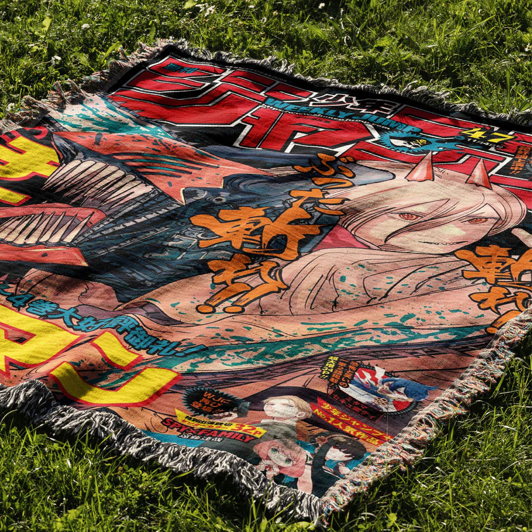 Chainsaw Woven Blanket Tapestry - Image 2