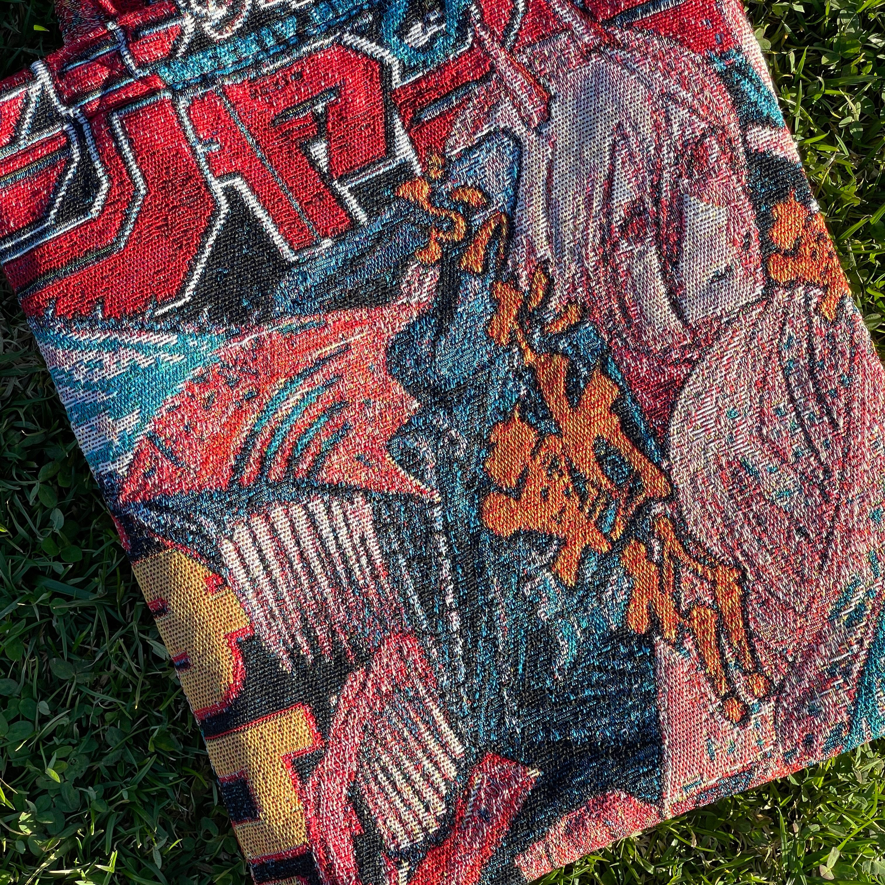 Chainsaw Woven Tapestry Tote Bag - Image 3