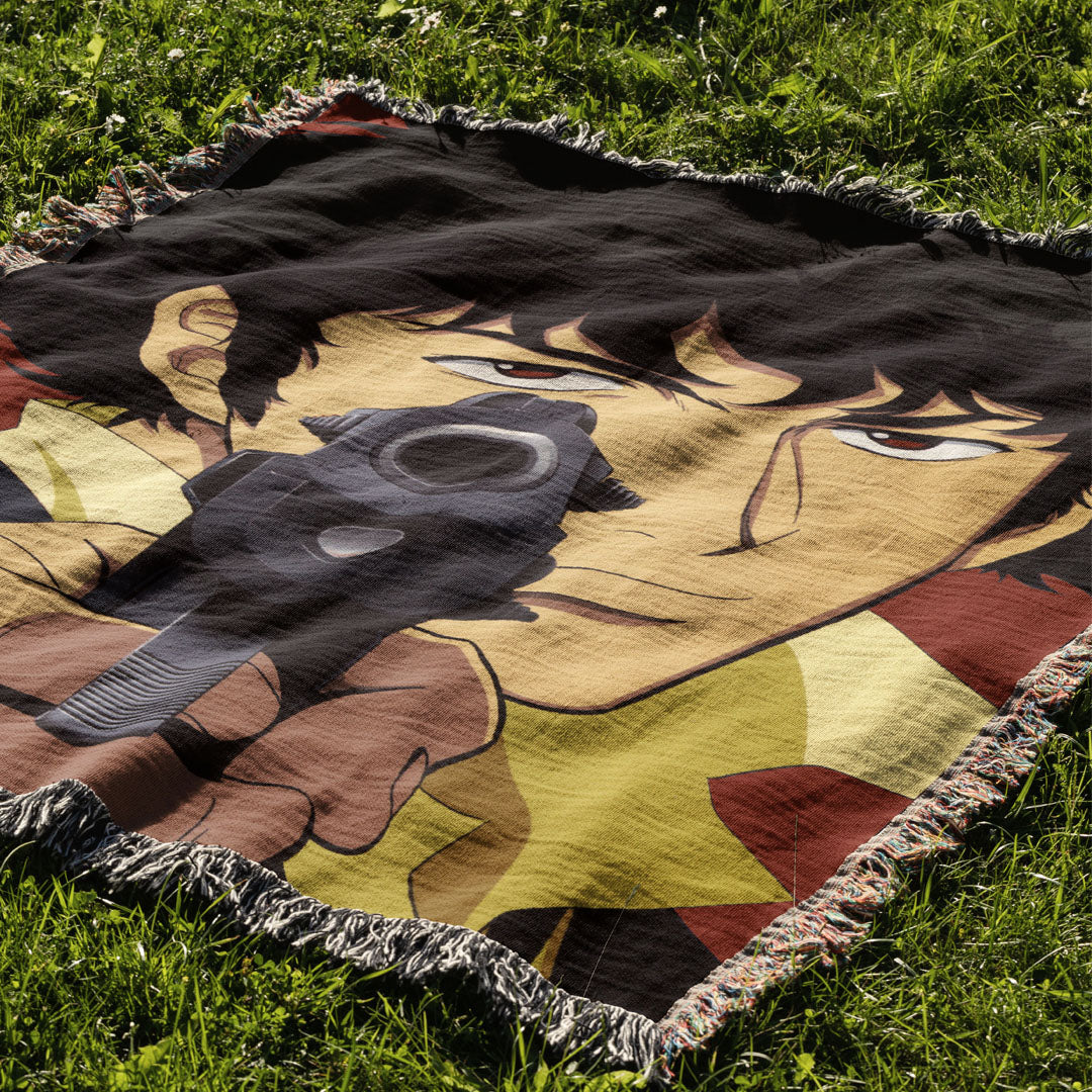 Cowboy Woven Blanket Tapestry - Image 2