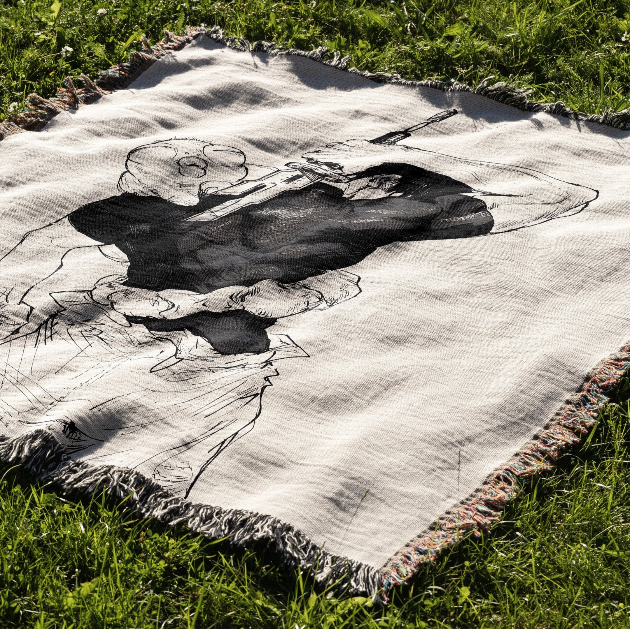 Cursed 8 Woven Blanket Tapestry - Image 2