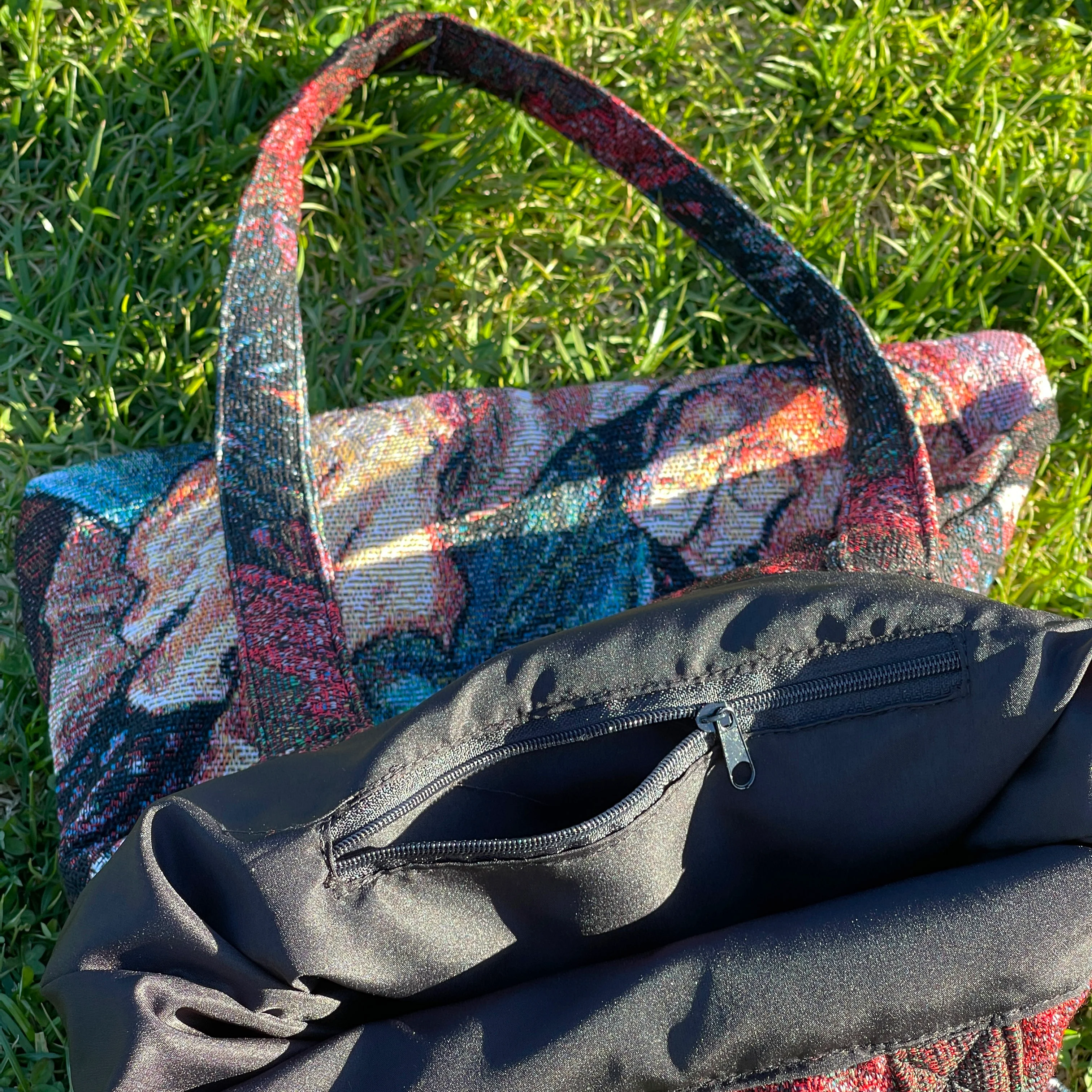 Cursed Woven Tapestry Tote Bag - Image 4
