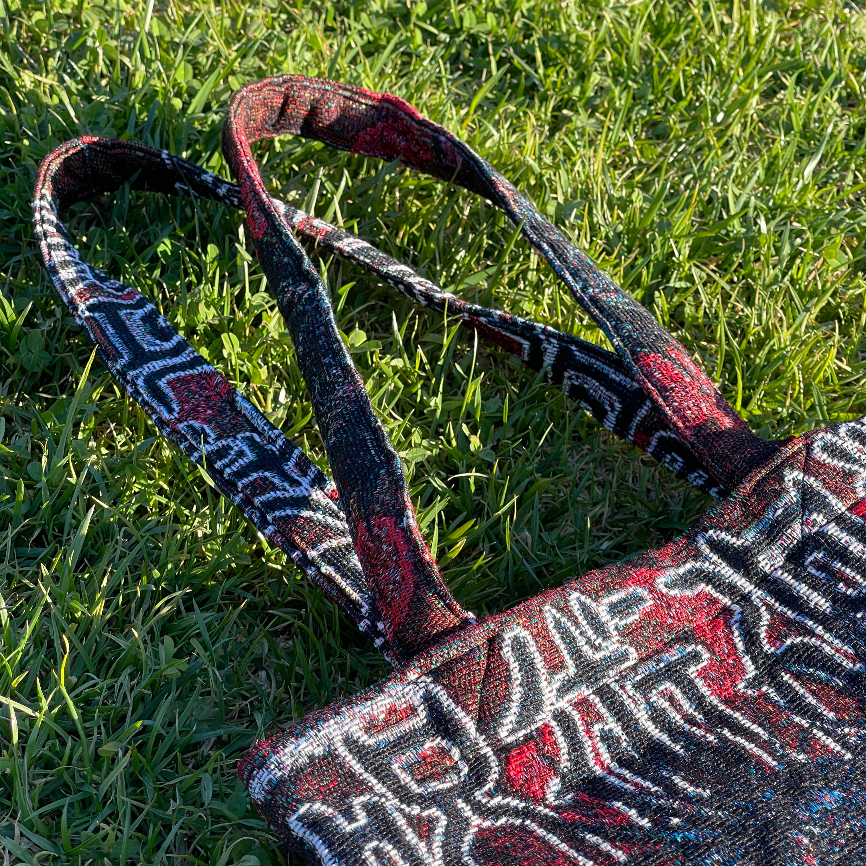 Cursed Woven Tapestry Tote Bag - Image 5