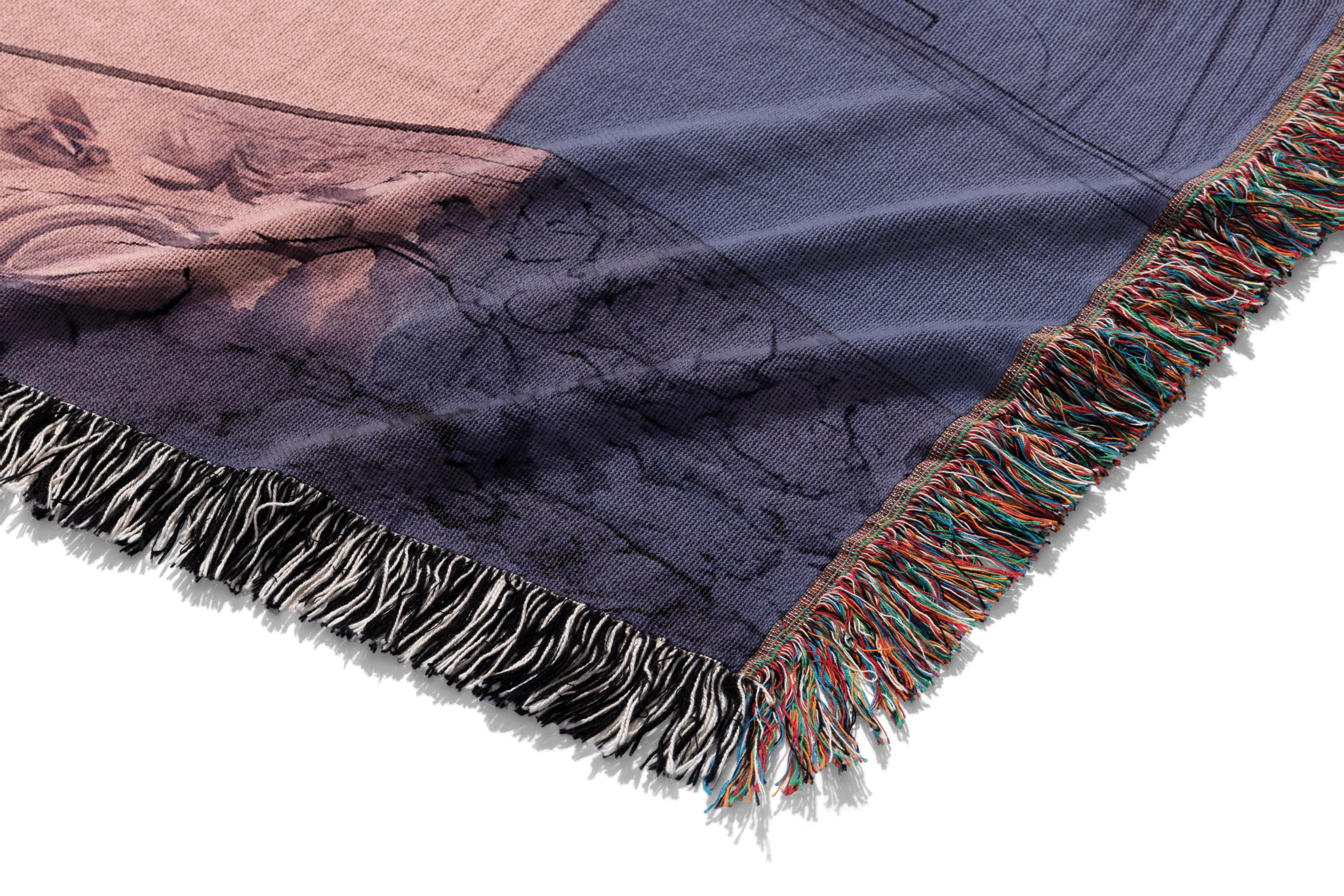 Enlightened Kitty Woven Blanket Tapestry - Image 3