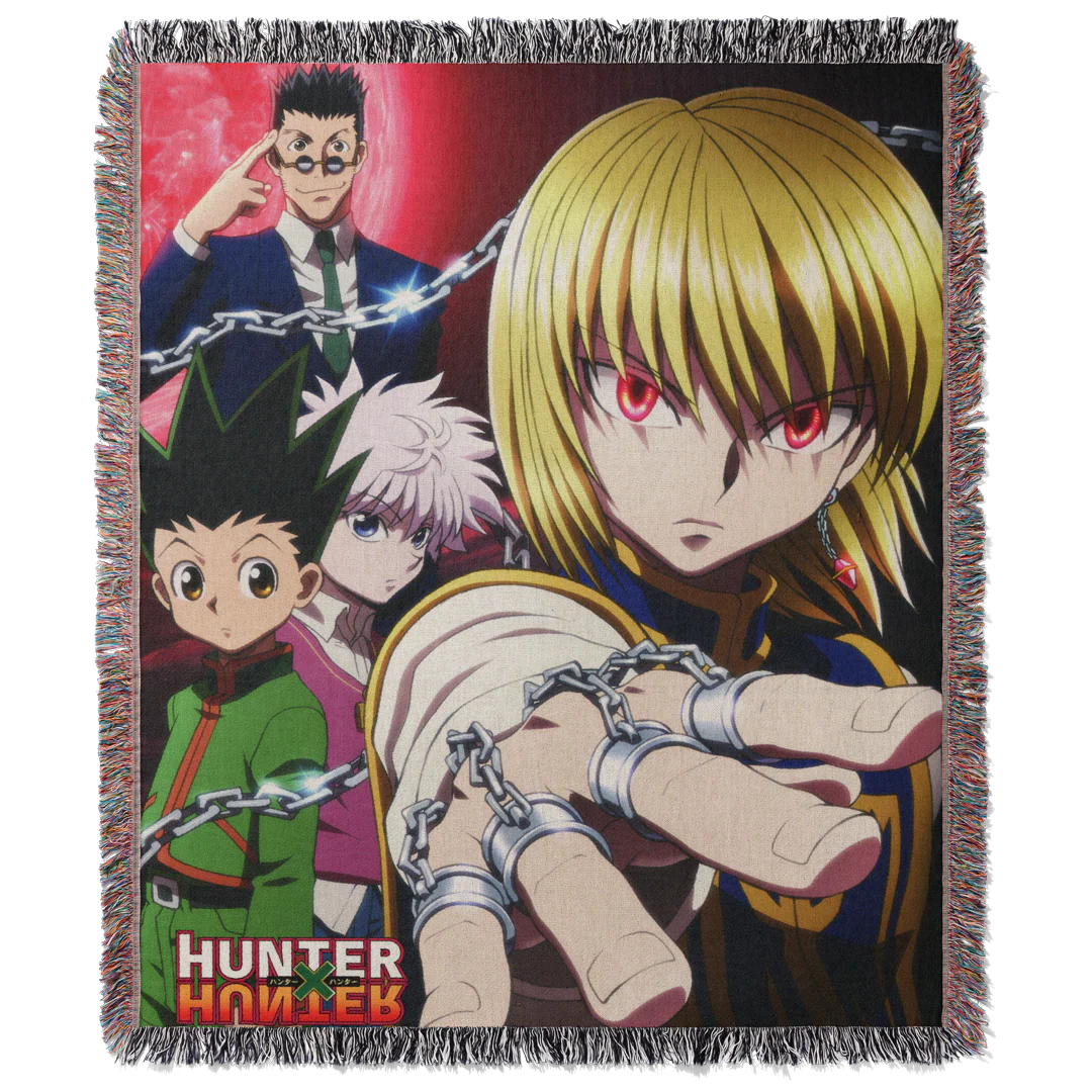 Hunters 3 Woven Blanket Tapestry