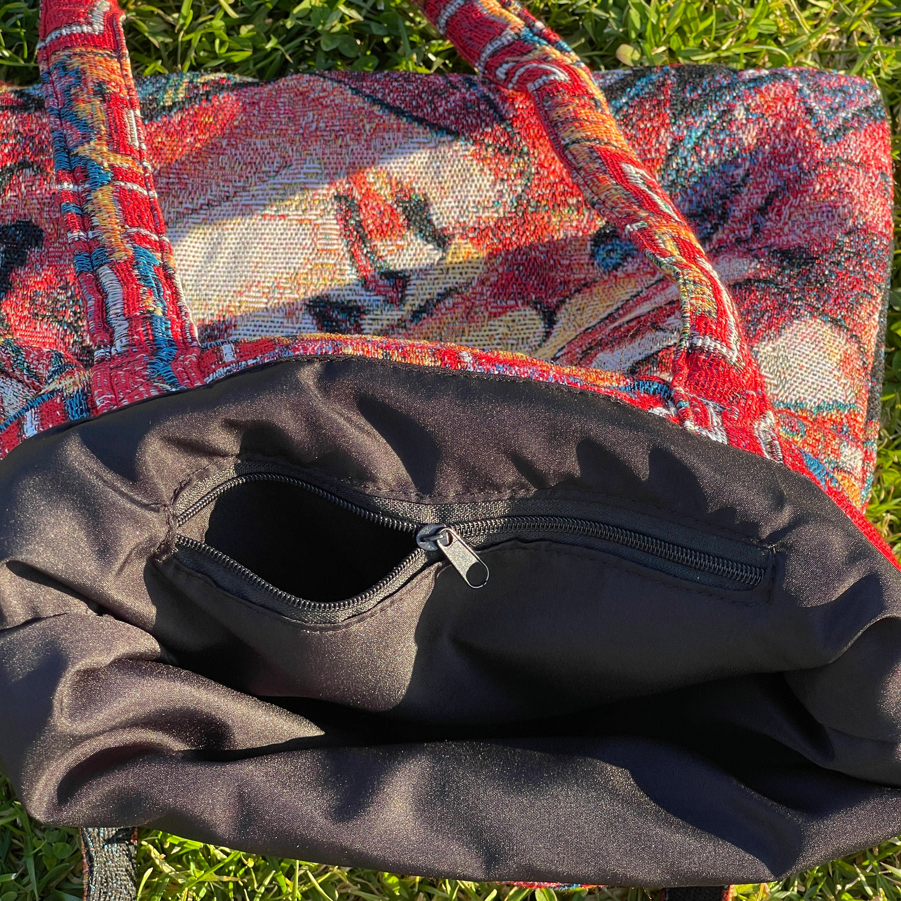 Joseph Woven Tapestry Tote Bag - Image 4
