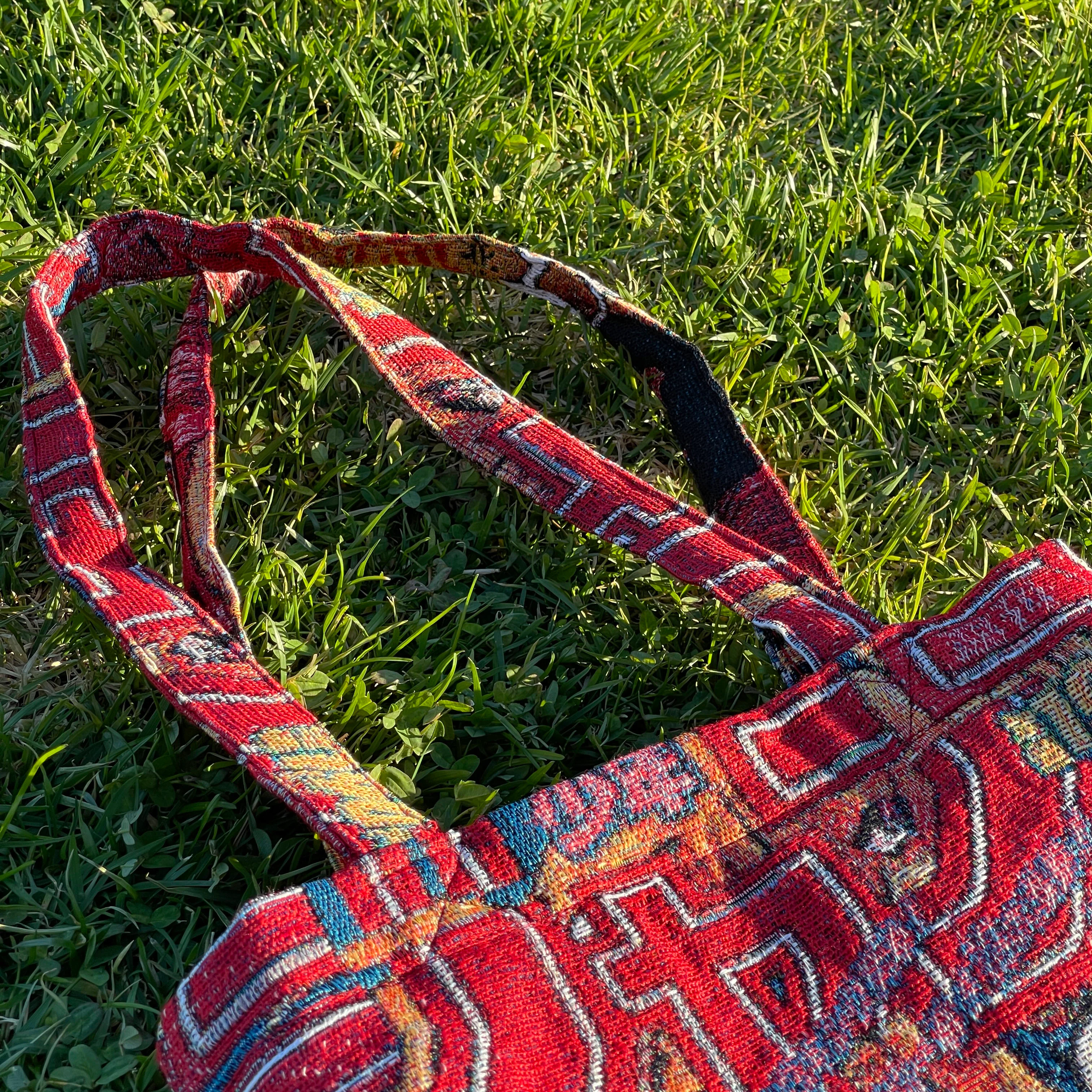 Joseph Woven Tapestry Tote Bag - Image 5