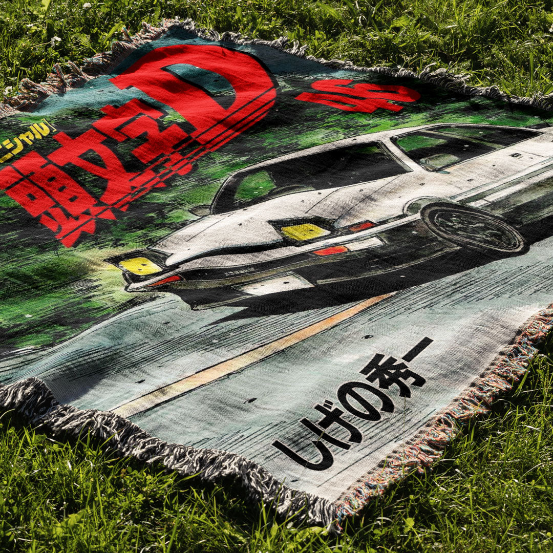 Racing 2 Woven Blanket Tapestry - Image 3