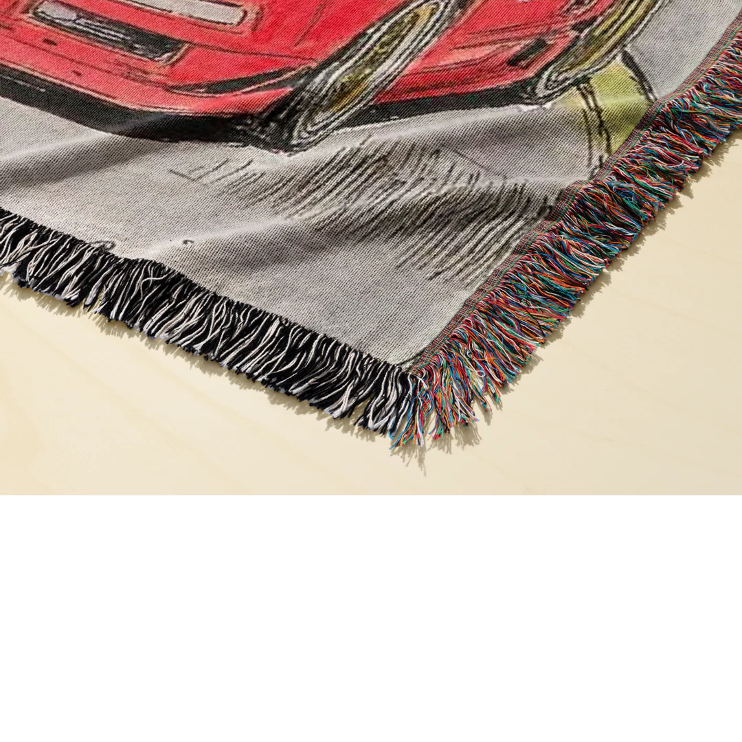 Racing Woven Blanket Tapestry - Image 2