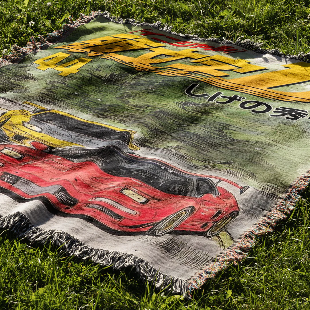 Racing Woven Blanket Tapestry - Image 3