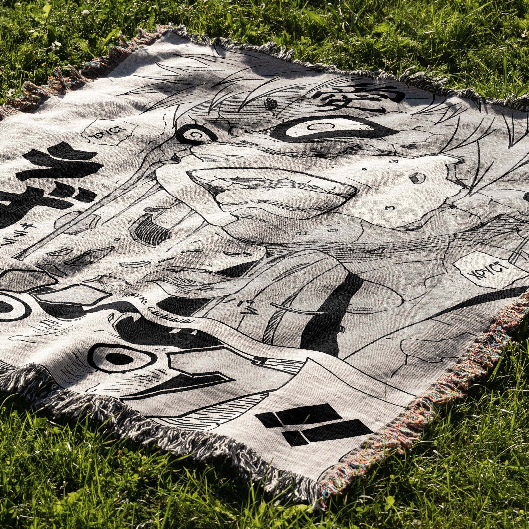 Shinobi 7 Woven Blanket Tapestry - Image 2
