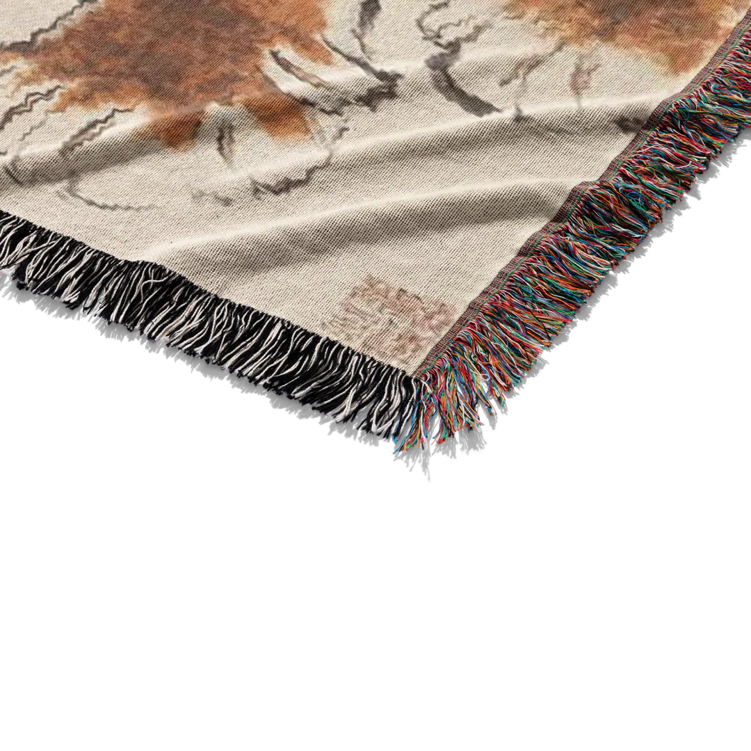 Tiger Woven Blanket Tapestry - Image 3