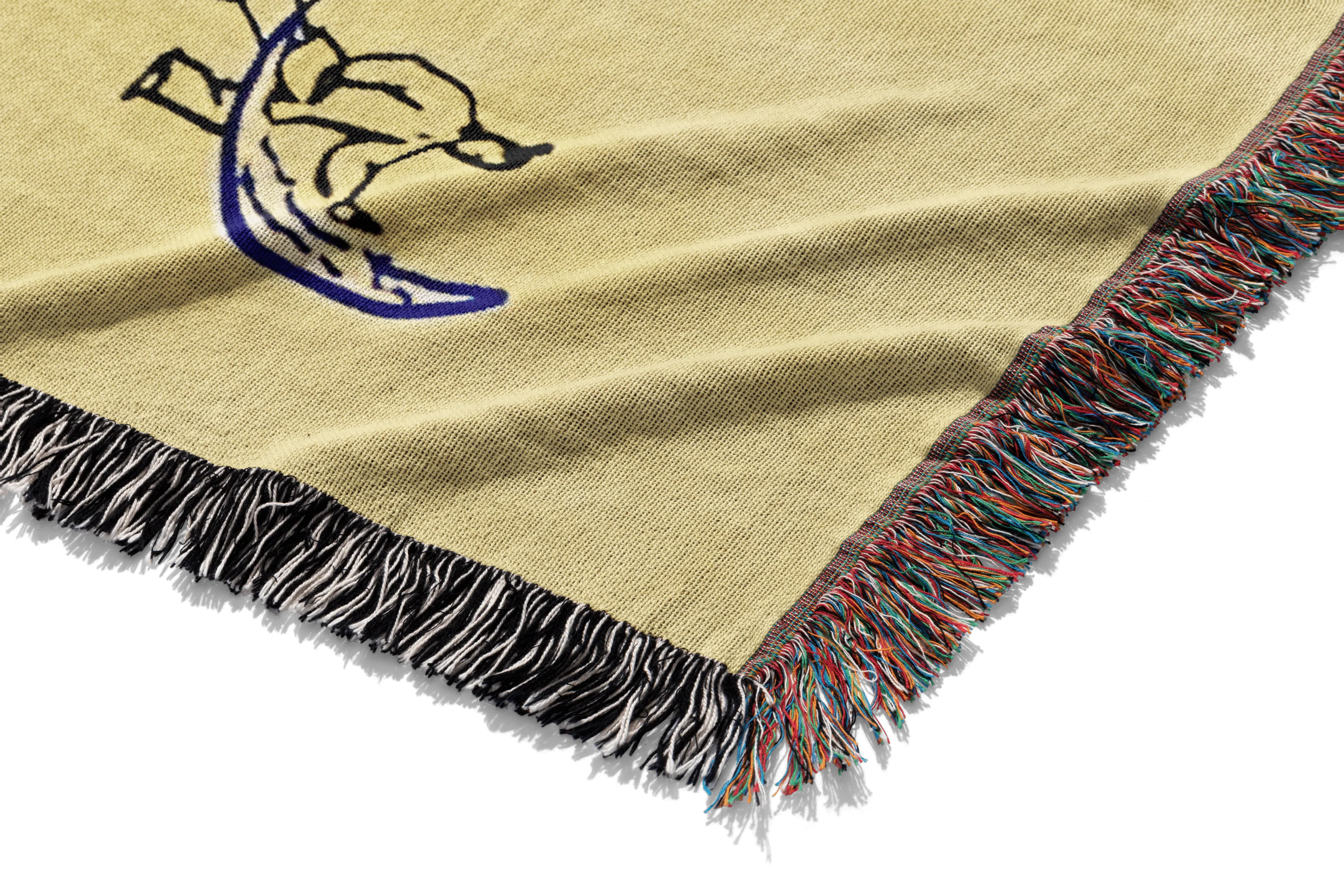 Water Scroll Woven Blanket Tapestry - Image 3